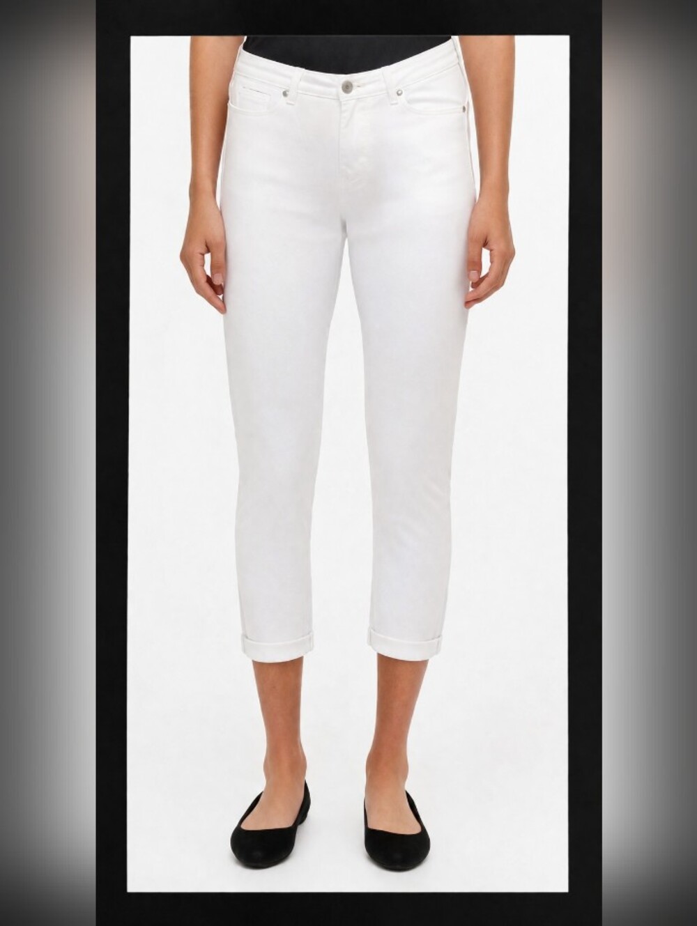 CK Jeans Cream/Ivory Cropped Pants
